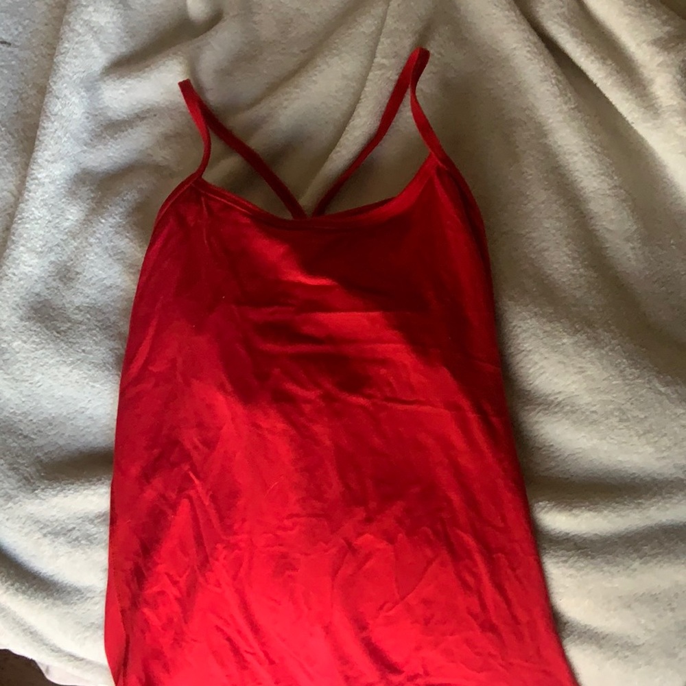 Good condition red Lululemon tank